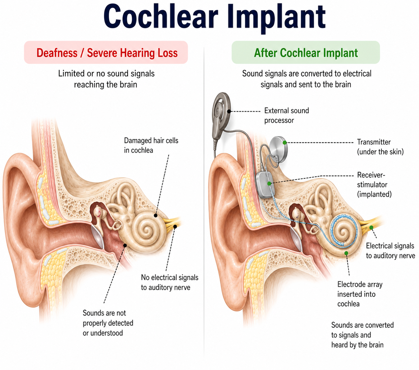 Cochlear Implant Surgery — anatomy diagram